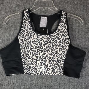 Women's adidas Farm Rio aeroready 3 stripes print sports crop top XL